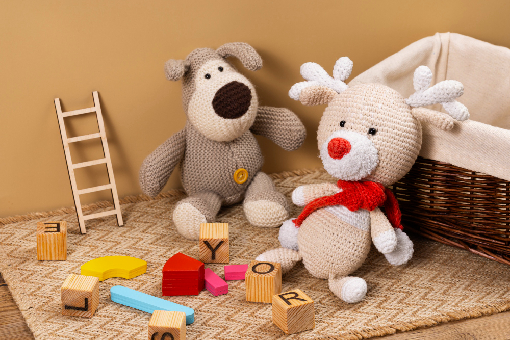 Collection of toys suitable for different age groups